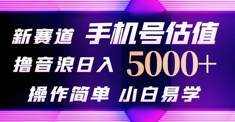 抖音不出境直播【手机号估值】最新撸音浪，日入5000+，简单易学，人人适用。4269期-AIGC资源中心