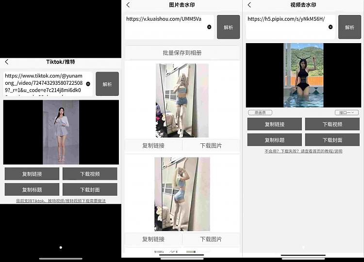 TK去水印 支持百个国内平台(包括推特Tiktok）_安卓软件-AIGC资源中心