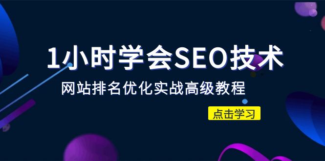 1小时学会SEO技术网站排名优化实战进阶教程-秒杀市面95%收费几千的SEO教程1925期-AIGC资源中心