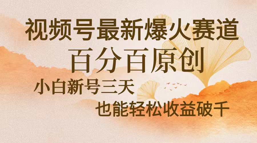 视频号最新爆火赛道,中老年粉深信不疑,百分百原创,新号三天收益轻松-AIGC资源中心
