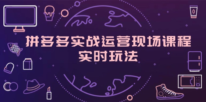 拼多多实战运营现场课程,实时玩法,爆款打造,选品、规则解析-AIGC资源中心
