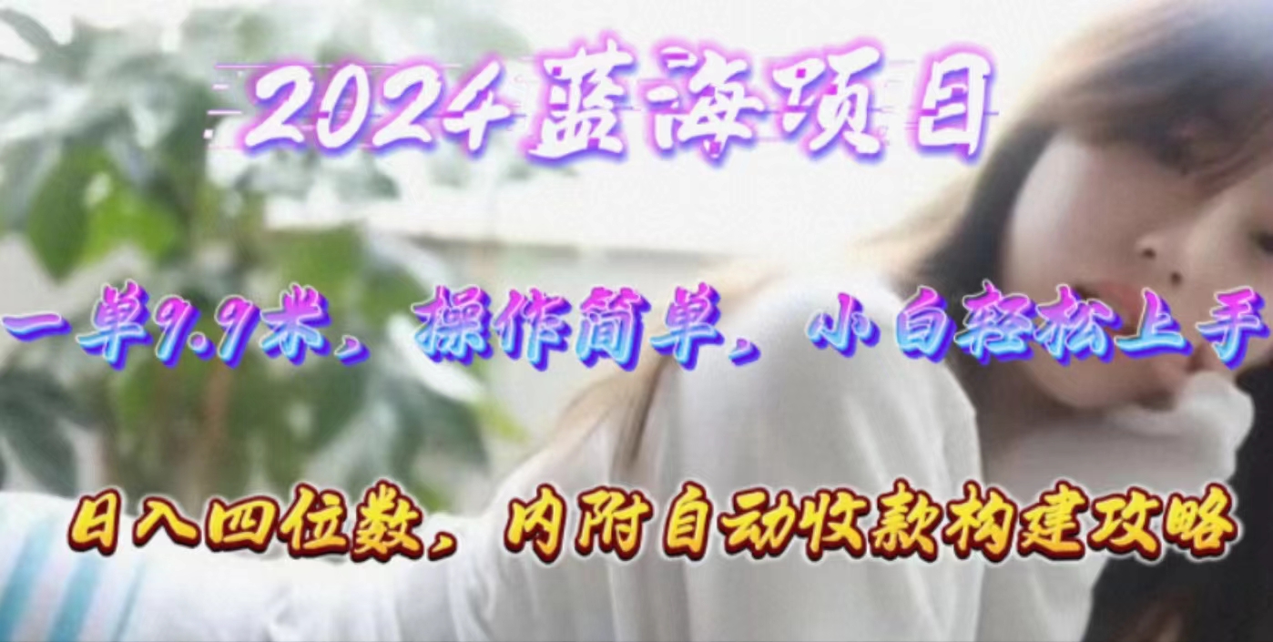 年轻群体的蓝海市场,1单9.9元,操作简单,小白轻松上手,日入四位数-AIGC资源中心