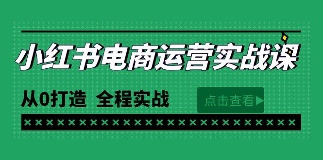 最新小红书·电商运营实战课,从0打造全程实战（65节视频课）-AIGC资源中心