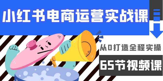 小红书电商运营实战课,​从0打造全程实操（65节视频课）-AIGC资源中心