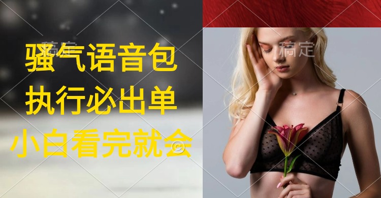 执行就出单,日入2000+,超火骚气语音包,小白看完课程就能马上实操-AIGC资源中心