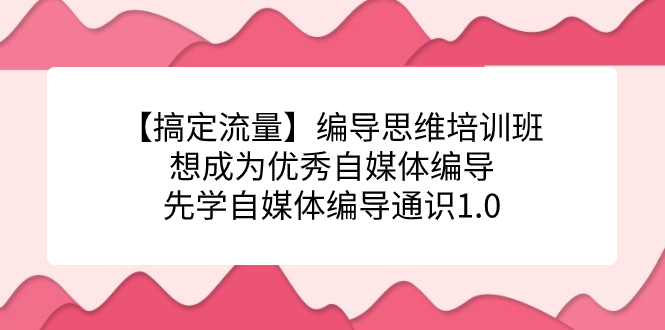 【搞定流量】编导思维培训班,想成为优秀自媒体编导先学自媒体编导通识1.0(全面掌握自媒体编导技能,助力打造优质内容)-AIGC资源中心