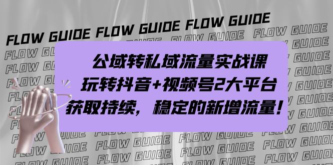 公域转私域流量实战课,玩转抖音+视频号2大平台,获取持续,稳定的新增流量(深度解析抖音与视频号公域转私域流量实战策略)-AIGC资源中心