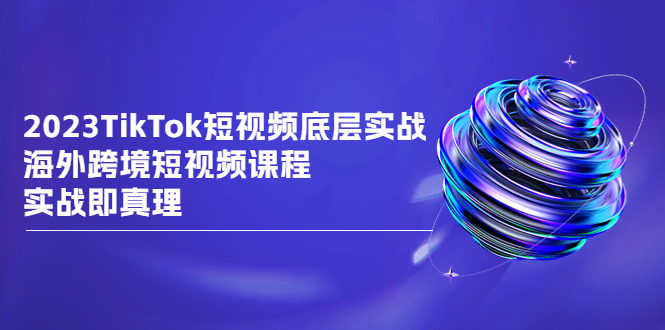 2023TikTok-短视频底层实战,海外跨境短视频课程,实战即真理(深入解析TikTok短视频实战技巧与海外跨境电商运营策略)-AIGC资源中心