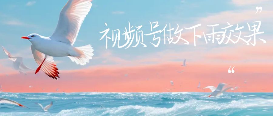 视频号做下雨视频,一个账号一周涨粉10W+,日入1000+,附保姆级教程(视频号下雨视频制作教程简单操作,快速涨粉变现)-AIGC资源中心