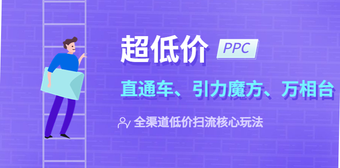 2023超低价·ppc—”直通车、引力魔方、万相台”全渠道·低价扫流核心玩法(探索2023年全渠道低价扫流核心玩法,提升店铺盈利能力)-AIGC资源中心