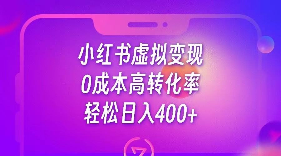 小红书公考资料虚拟变现,0成本高转化率,轻松日入400+(利用小红书虚拟资料变现,实现0成本高转化率的稳定收入)-AIGC资源中心