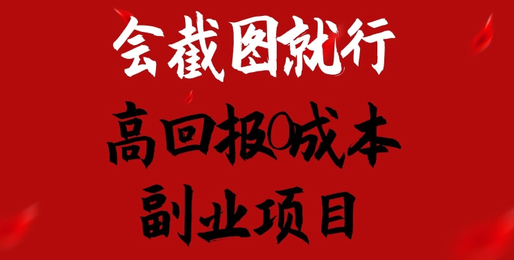 会截图就行,高回报0成本副业项目,卖离婚模板一天1.5k+-AIGC资源中心