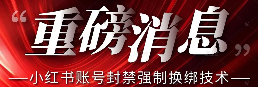 【最新】小红书账号封禁强制换绑技术可日赚300(利用小红书账号封禁强制换绑技术,日赚300的新途径)-AIGC资源中心