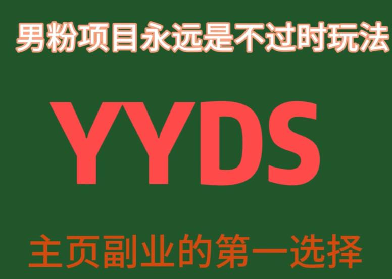 YYDS男粉项目永远是不过时玩法,主业副业的第一选择【揭秘】(揭秘YYDS男粉项目永不过时的创业选择与课程详解)-AIGC资源中心