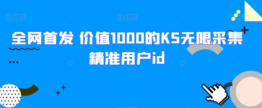 全网首发价值1000的KS无限采集精准用户id(利用KS无限采集精准用户id,提升工作效率)-AIGC资源中心