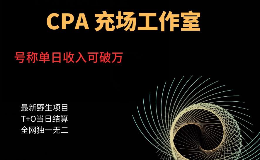 cpa充场工作室,号称单日收入10000+（揭秘）(揭秘CPA充场工作室单日收入10000+的运营秘诀)-AIGC资源中心