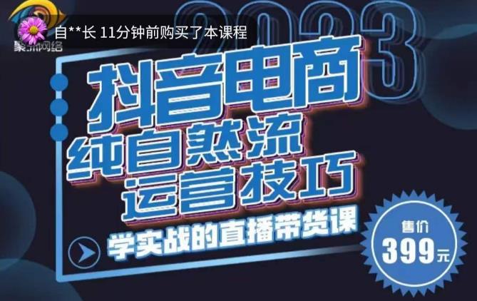 李扭扭·2023自然流运营技巧,纯自然流不亏品起盘直播间,实战直播带货课（视频课+话术文档）(零基础也能学会的直播带货课——李扭扭2023自然流运营技巧解析)-AIGC资源中心