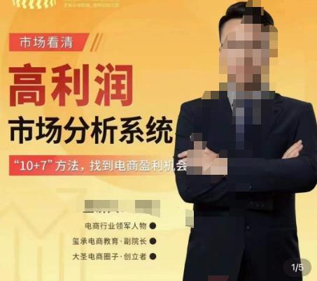 市场看清·高利润市场分析系统-10+7找到电商盈利机会(深度解析电商盈利策略10大蓝海市场挖掘法与7大赚钱类目画像)-AIGC资源中心