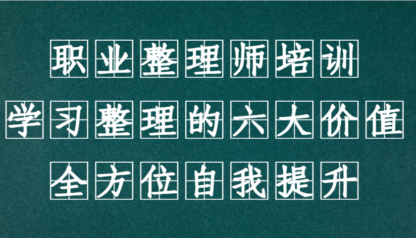 职业整理师培训（新版）,学习整理的六大价值,全方位自我提升!-AIGC资源中心